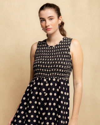 vestido midi lunares 2