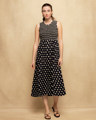 vestido midi lunares 1