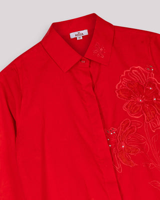 Blusa Roja De Vestir Fiorella