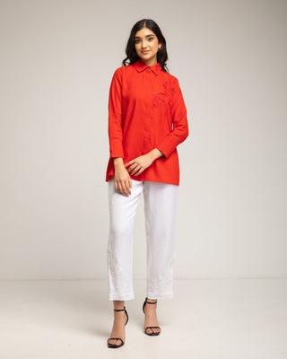 blusa roja de vestir 1