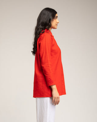 blusa roja de vestir 3