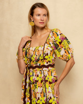vestido largo manga abullonada 2