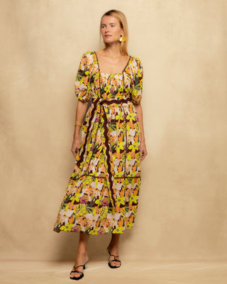 vestido largo manga abullonada 3