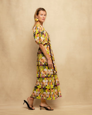 vestido largo manga abullonada 6