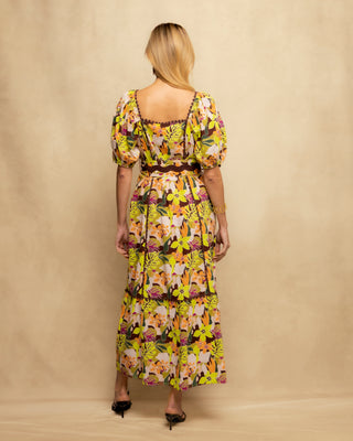 vestido largo manga abullonada 7