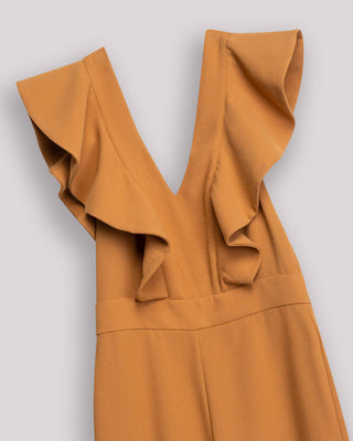Mono de mujer elegante de corte recto