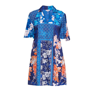 Vestido corto plisado