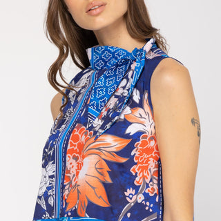Blusa estampada manga sisa