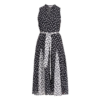 Vestido de camisa midi sin mangas