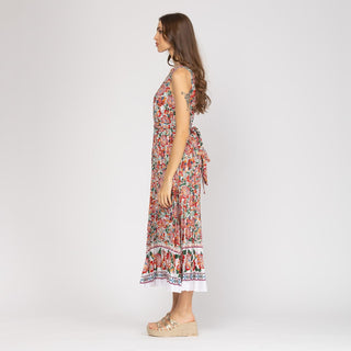 Vestido plisado sin mangas