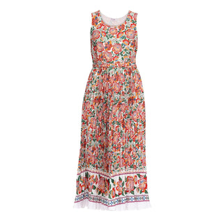 Vestido plisado sin mangas