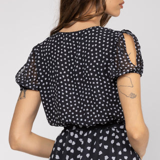 Vestido midi con cintura elástica