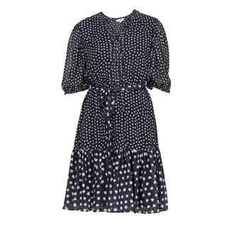 Vestido corto con cintura elástica
