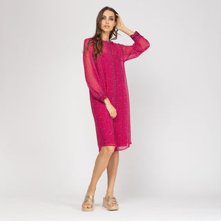 Vestido corto estilo camisero