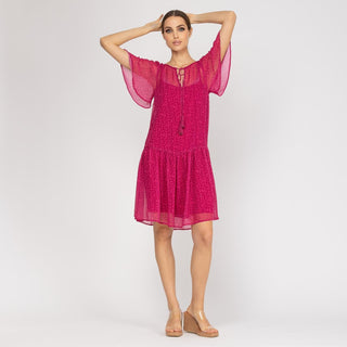 Vestido corto de ajuste relajado