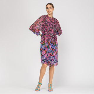 Vestido corto de estilo de camisa