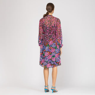 Vestido corto de estilo de camisa