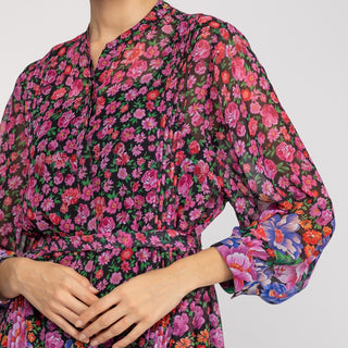 Vestido corto de estilo de camisa