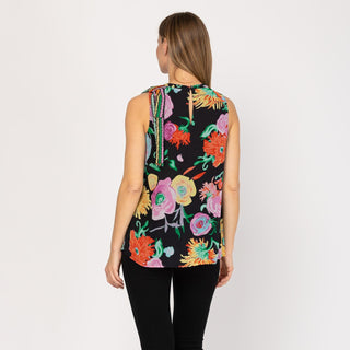 Blusa recta estampada