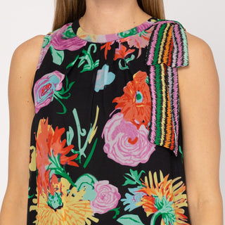 Blusa recta estampada