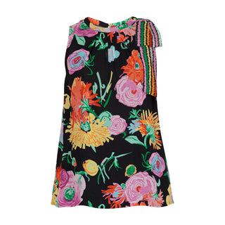 Blusa recta estampada