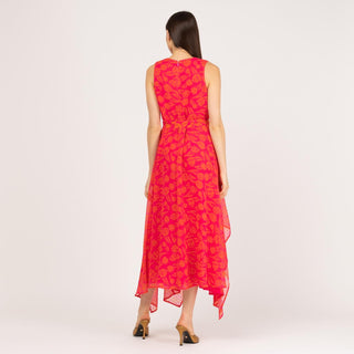 Vestido largo asimétrico