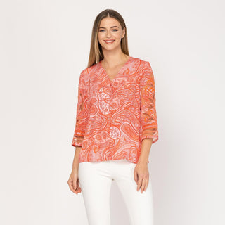 Camisa estampada con bordado
