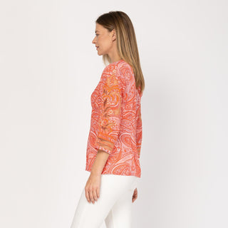 Camisa estampada con bordado