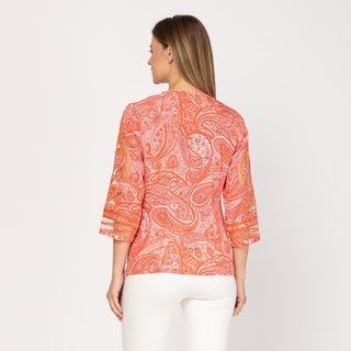Camisa estampada con bordado