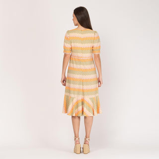 Vestido midi cruzado