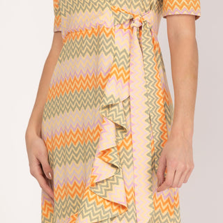 Vestido midi cruzado