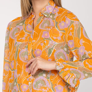 Camisa manga larga con forro estampado