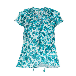 Blusa estampada manga raglán