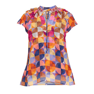 Blusa estampada manga raglán