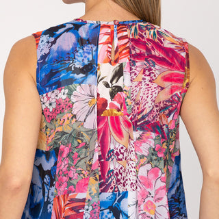 Blusa estampada manga sisa