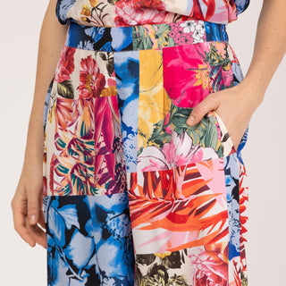 Pantalón fluido de tiro alto