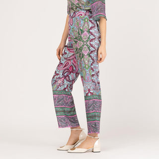 Pantalón fluido de tiro alto