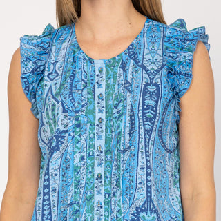 Camisa estampada manga corta