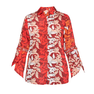 Camisa estampada manga larga