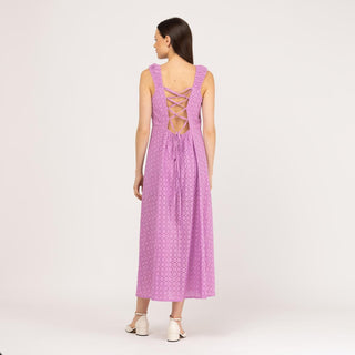 Vestido recto con espalda descubierta