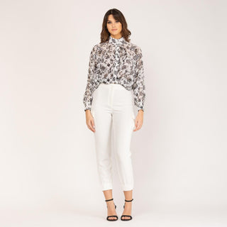 Pantalón recto con elástico