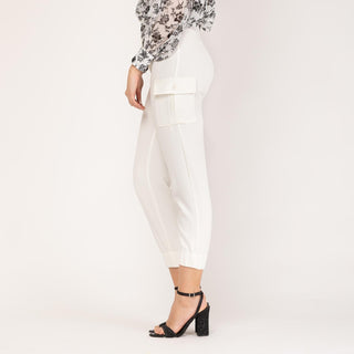 Pantalón recto con elástico